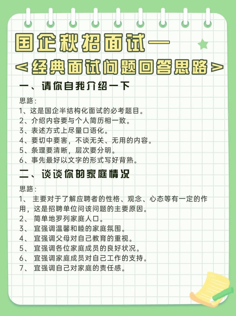 16个经典面试问题与回答思路 20个经典面试问题