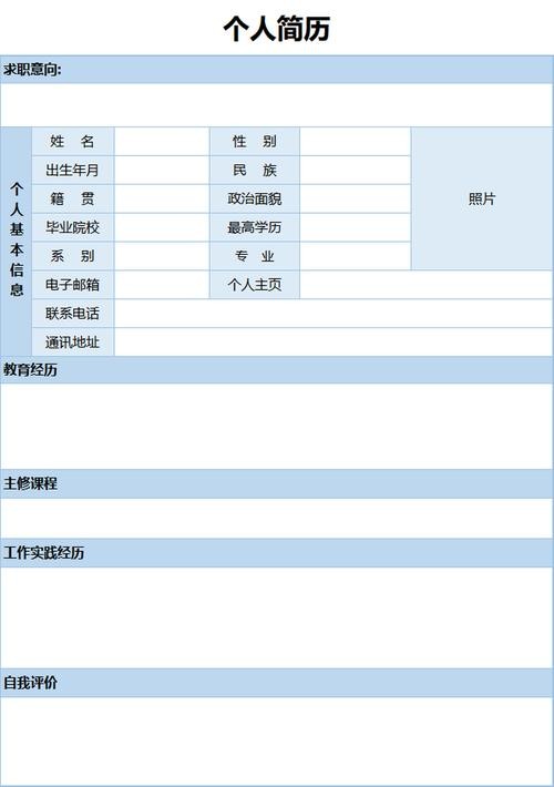 word版免费个人简历模板 word版免费个人简历模板制作