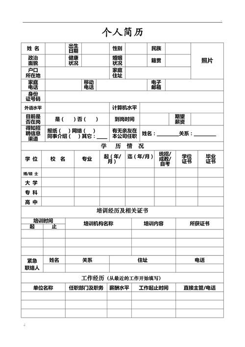 个人面试简历表 个人面试简历表实践经历怎么写好