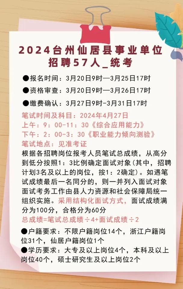 仙居本地招聘 仙居县城招聘信息