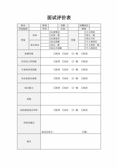 公司面试内容 公司面试内容模板