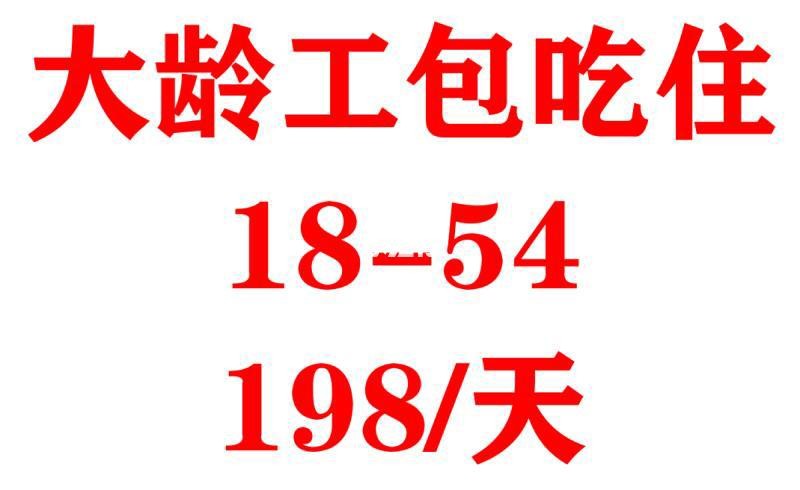 内乡本地大龄工招聘 内乡找工作招聘