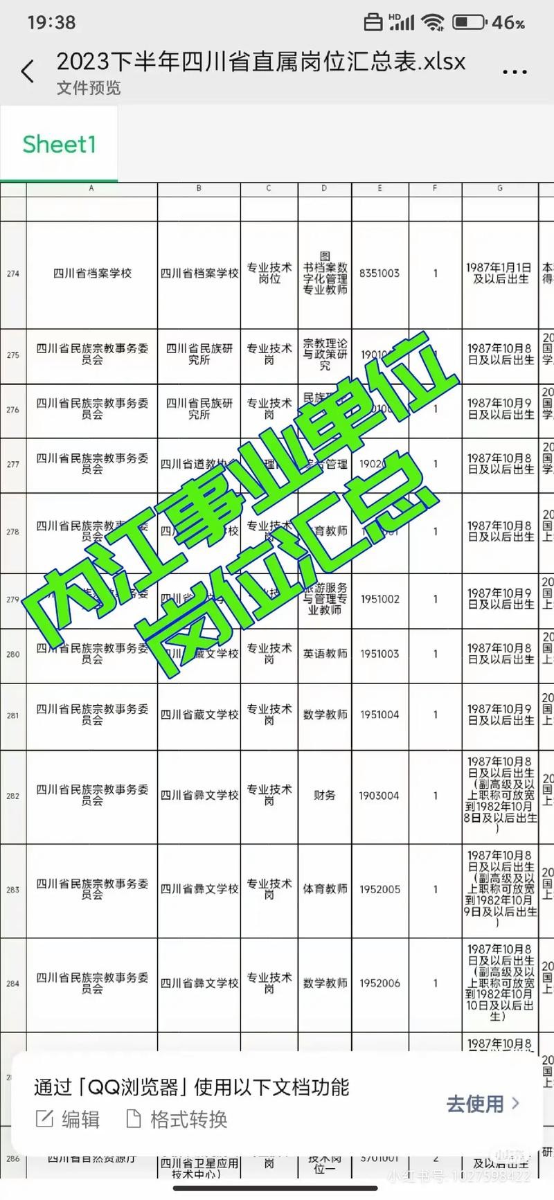 内江本地招聘文员 内江最新招聘