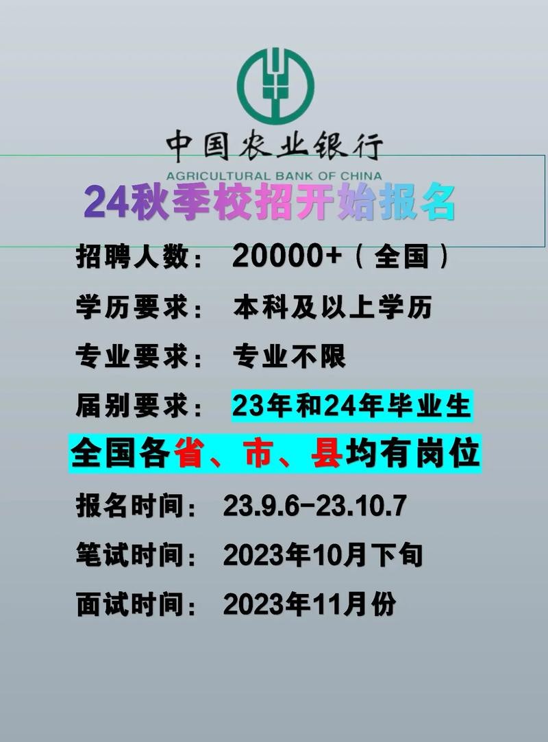 农行本地分行招聘 农行招聘2020年招聘