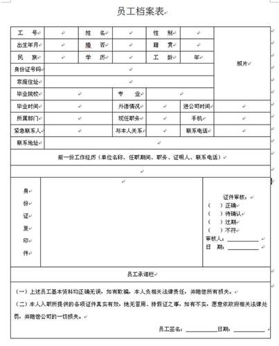 初中学历可以做文员吗 文员一般做的表格图片