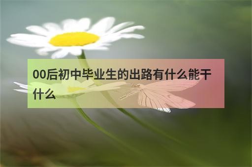 初中毕业生有哪些出路 男孩初中毕业生有哪些出路