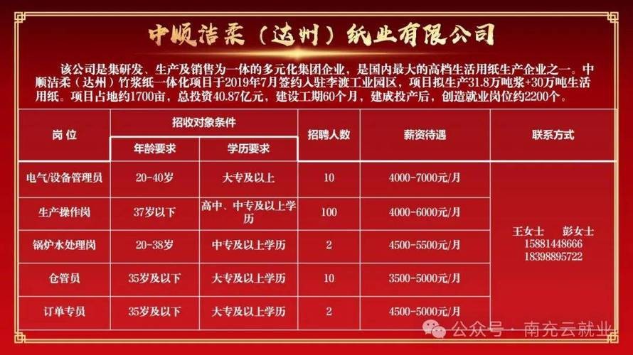 南充本地有什么工厂招聘 南充本地有什么工厂招聘的