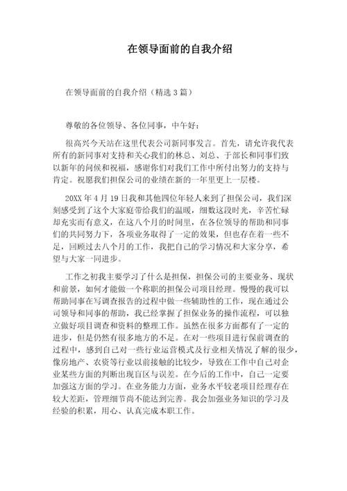 如何面试自己的领导 面试领导怎么自我介绍