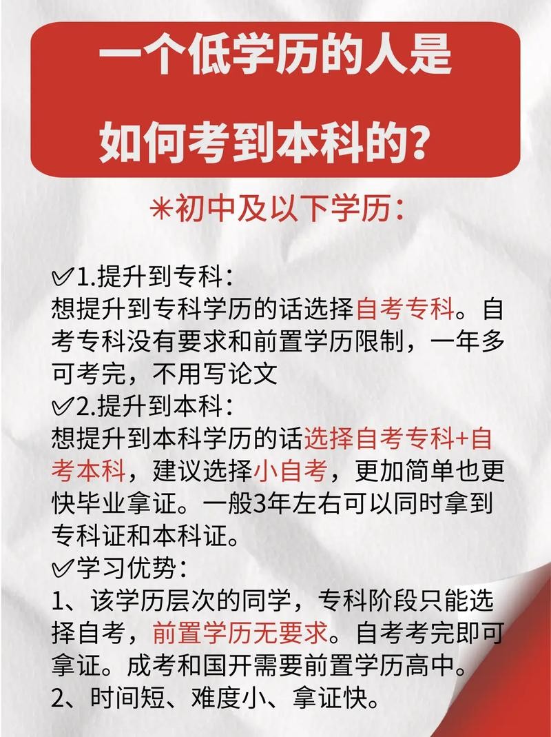 小学学历怎么提升学历啊 初中学历怎么提升学历啊