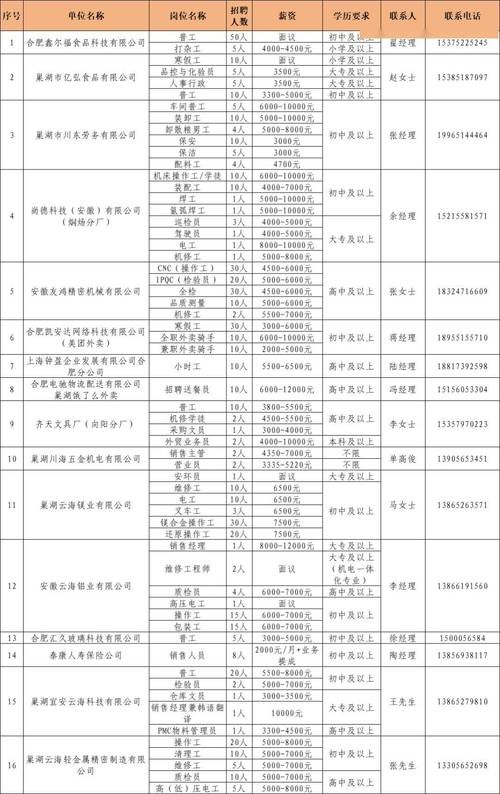 巢湖本地达人招聘 巢湖本地达人招聘网