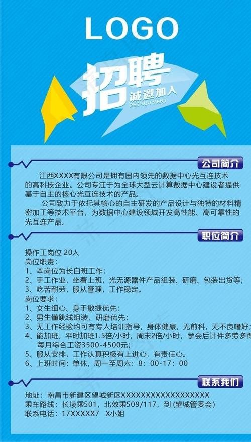 工厂招聘普工广告模板 我要招聘员工怎么发布信息