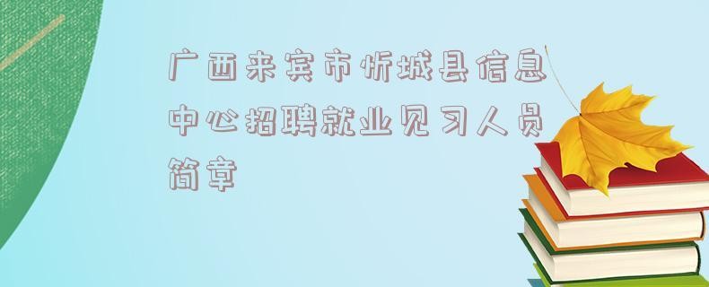 忻城县本地招聘信息港 忻城人才招聘