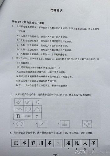 招聘岗位专业知识应用能力测试 招聘专员知识水平测试题