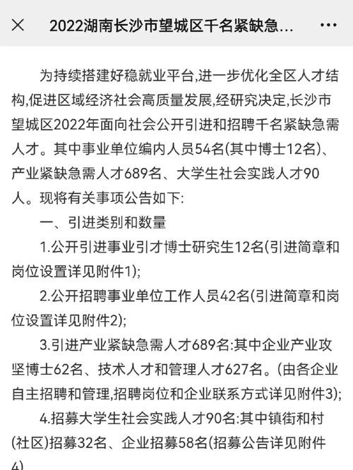 望城区本地招聘 望城招聘信息网