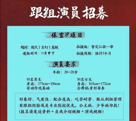 本地演员招聘 演员招聘网