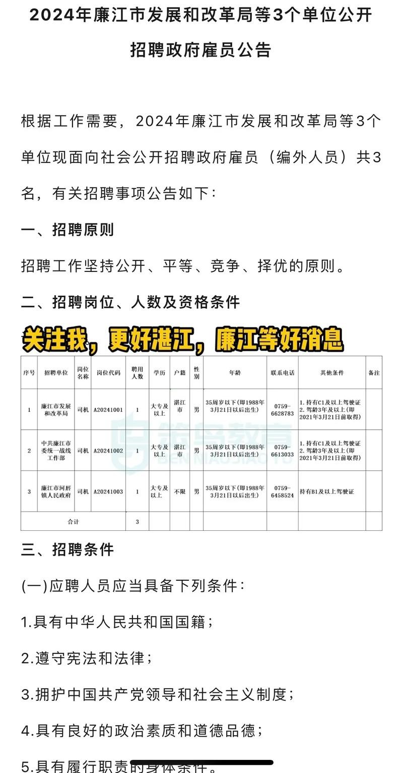 湛江本地招聘 湛江本地招聘信息最新