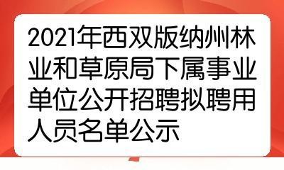 版纳本地招聘 版纳本地招聘信息最新