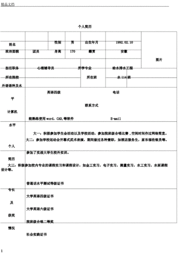 电子版简历word格式 电子版简历word格式百度云盘