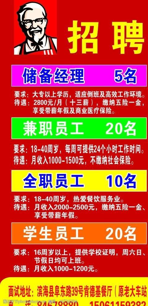 盘锦本地肯德基招聘 盘锦本地肯德基招聘电话