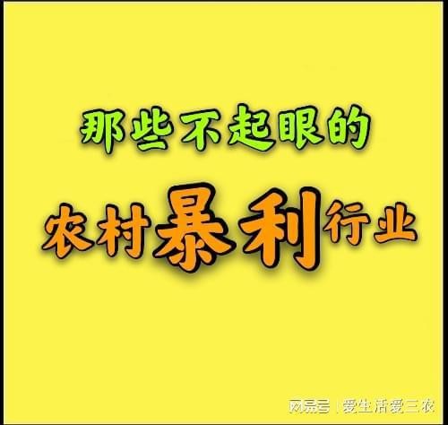 适合单干的暴利行业 不起眼的暴利小生意月入十万