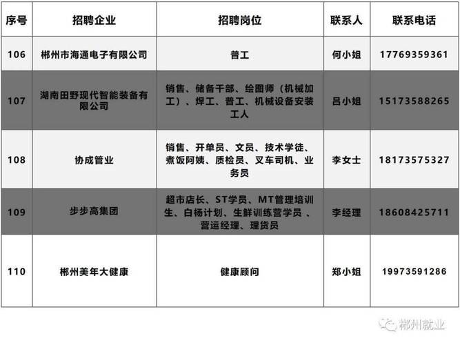 郴州本地公司招聘 郴州本地公司招聘网